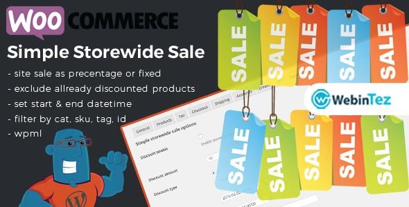 WooCommerce Simple Storewide Sale webintez.com