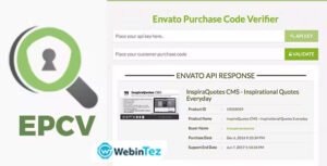 JValidate Envato Purchase Code Verifier webintez.com