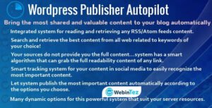 WordPress Publisher Autpilot webintez.com