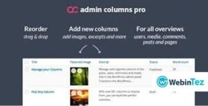 admin columns webintez.com