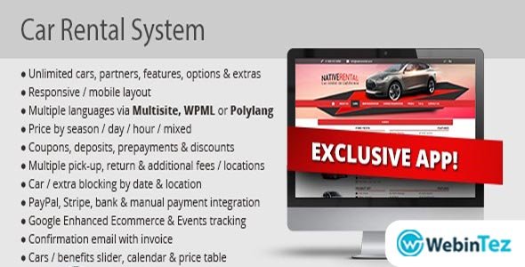 Car Rental System Native webintez.com