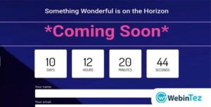 Coming Soon Widget for Elementor webintez.com