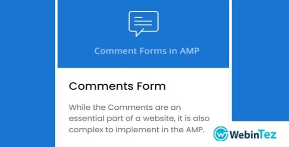 Comment Form for AMP webintez.com