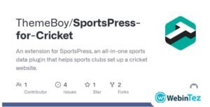 SportsPress for Cricket Extension webintez.com