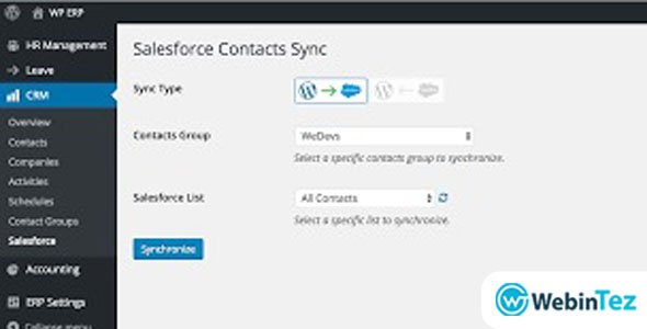 Salesforce Contacts Sync webintez.com